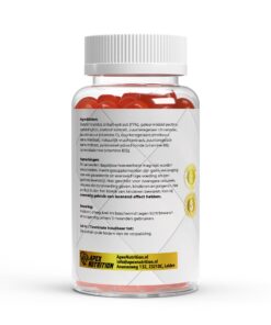 Premium Shilajit Gummies Bosvruchten achterkant