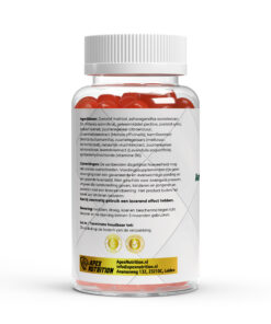 Ashwagandha gummies 300mg Bosvruchten achterkant