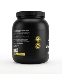 Zwarte pot Apex Nutrition Whey Protein Vanille smaak, 1000g voor 33 porties, 23g eiwit per portie