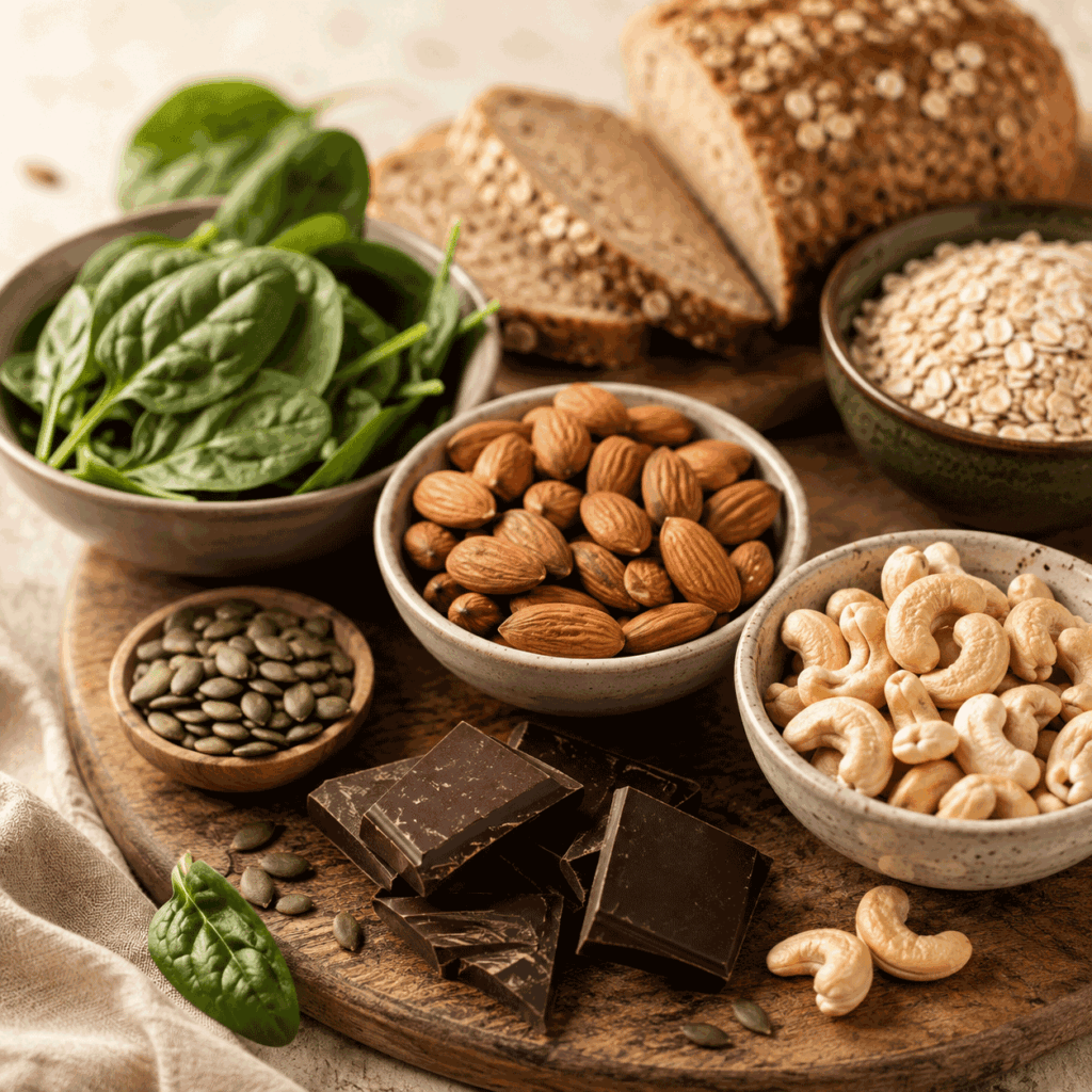 Hoeveel magnesium per dag voedsel en noten