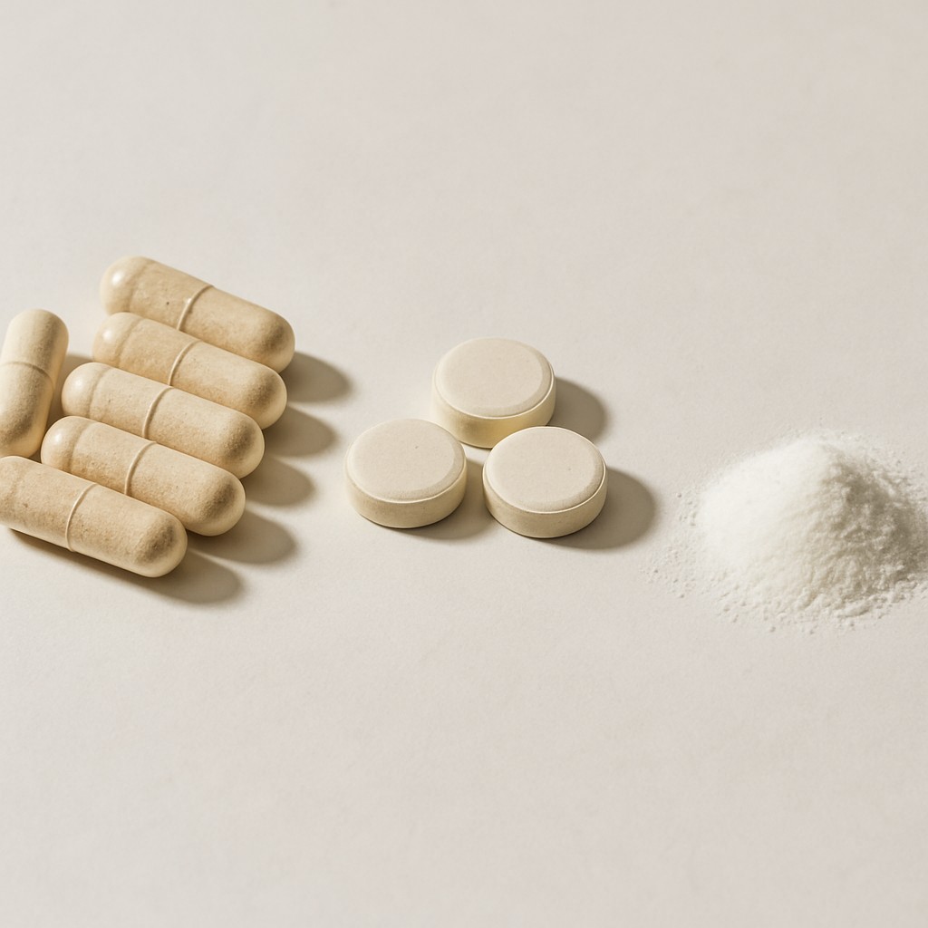 Magnesium bisglycinaat in capsule-, tablet- en poedervorm